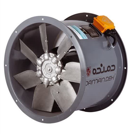 هواکش صنعتی اکسیال سیلندری مدل DASP-NN3-2T-450-30DEG سایز 45 سانت
